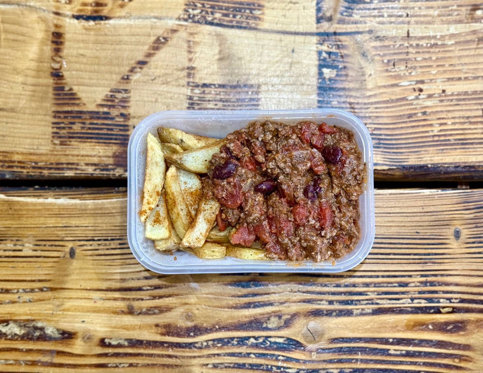 Beef Chilli and Chips